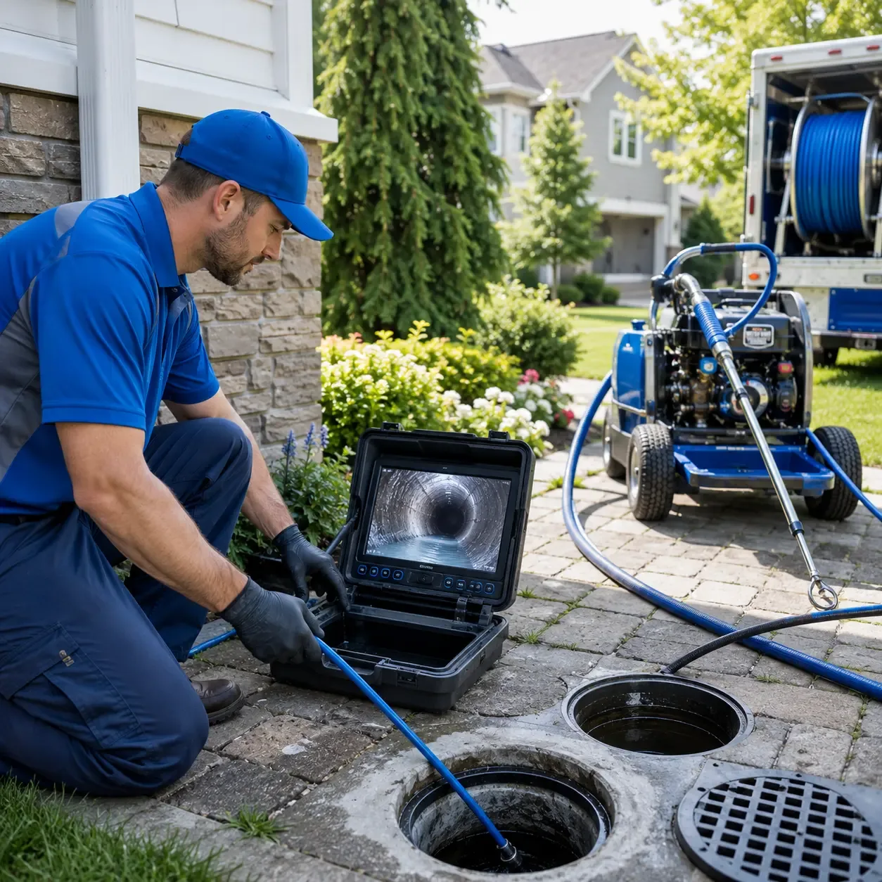 Outdoor drain cleaning professionals serving Alexander, NC