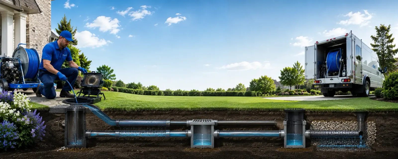Outdoor drain cleaning information for Alexander, NC